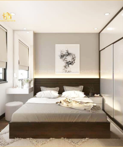 giường vân gỗ