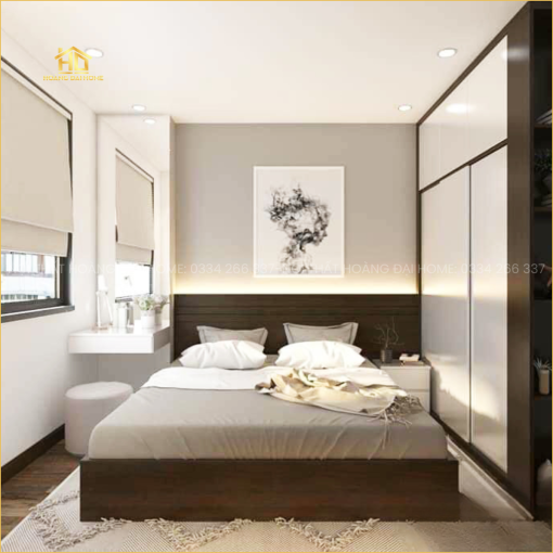 giường vân gỗ