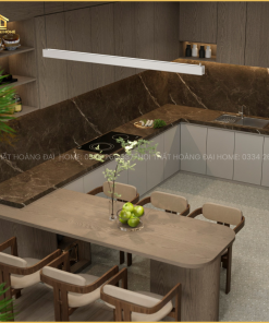 nội thất bếp giả vân gỗ