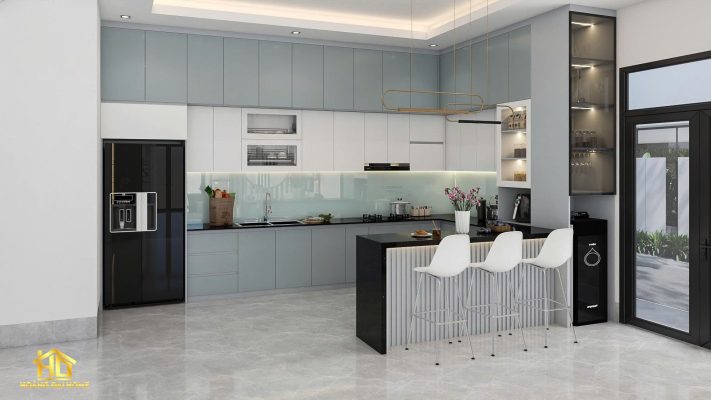 Tủ bếp nhựa Hoàng Đại Home