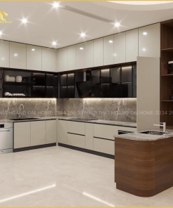 Tủ bếp cánh kính BMT