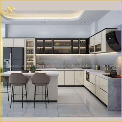 Tủ bếp nhựa Hoàng Đại Home