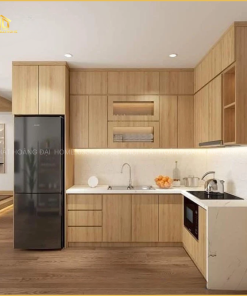 Tủ bếp nhựa giả gỗ cao cấp