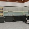 Tủ Bếp Màu Xám Nhựa Cao Cấp