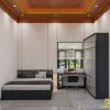 Phòng Ngủ Màu Xám Nhựa Cao Cấp