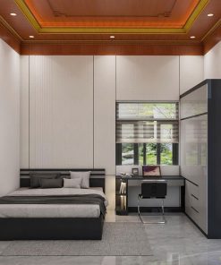 Phòng Ngủ Màu Xám Nhựa Cao Cấp