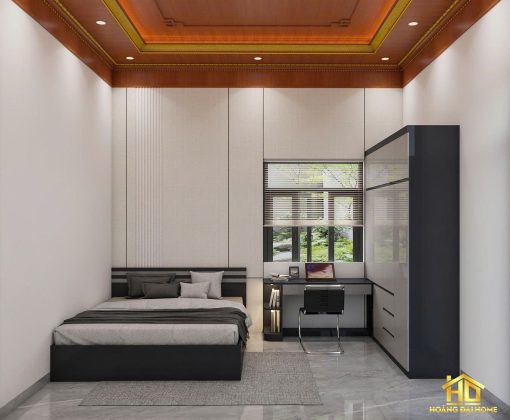 Phòng Ngủ Màu Xám Nhựa Cao Cấp