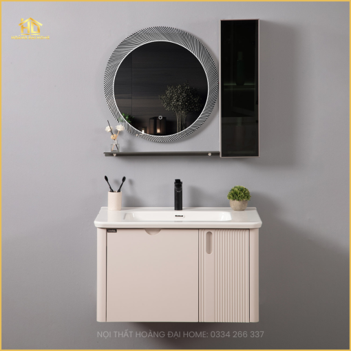 Tủ Lavabo Gương Tròn