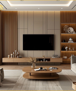 Vách Tivi Gỗ MDF