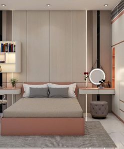 Phòng Ngủ Màu Hồng Bé Gái