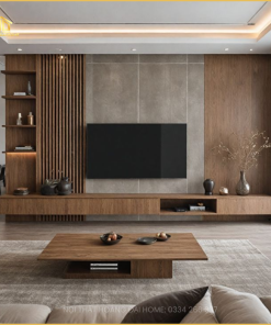 Thiết Kế Kệ Tivi Phòng Khách