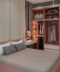 Phòng Ngủ Màu Hồng Bé Gái