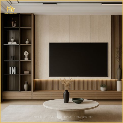 Thiết Kế Kệ Tivi Phòng Khách