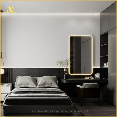 Thiết Kế Phòng Ngủ Tone Màu Đen Trắng