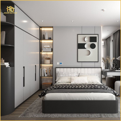 Thiết Kế Phòng Ngủ Tone Màu Đen Trắng