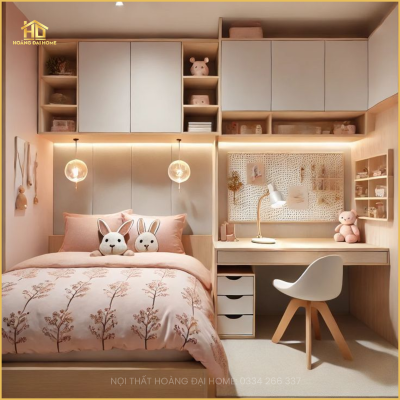 Thiết Kế Phòng Ngủ Bé Gái