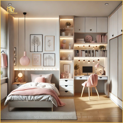 Thiết Kế Phòng Ngủ Bé Gái