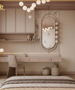 Phòng ngủ bé gái hiện đại