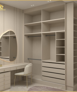 Thiết kế tủ kết hợp bàn làm việc