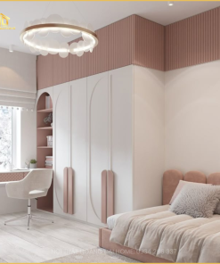 Thiết kế tủ kết hợp bàn làm việc