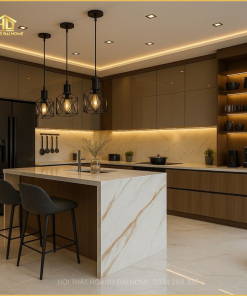 Thiết kế phòng bếp Luxury
