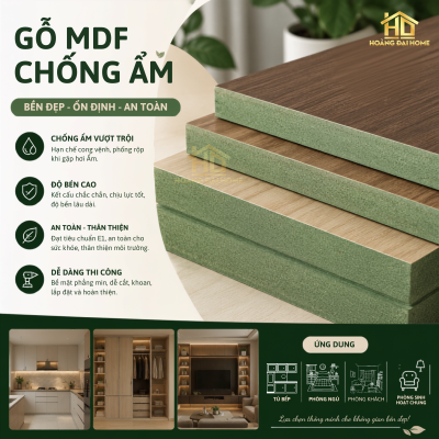Gỗ MDF Chống Ẩm