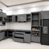 Thiết kế thi công tủ bếp inox cánh kính